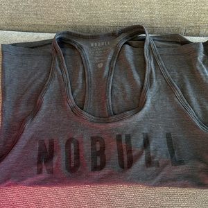 NoBull racerback tank. small. Charcoal grey. Good used condition